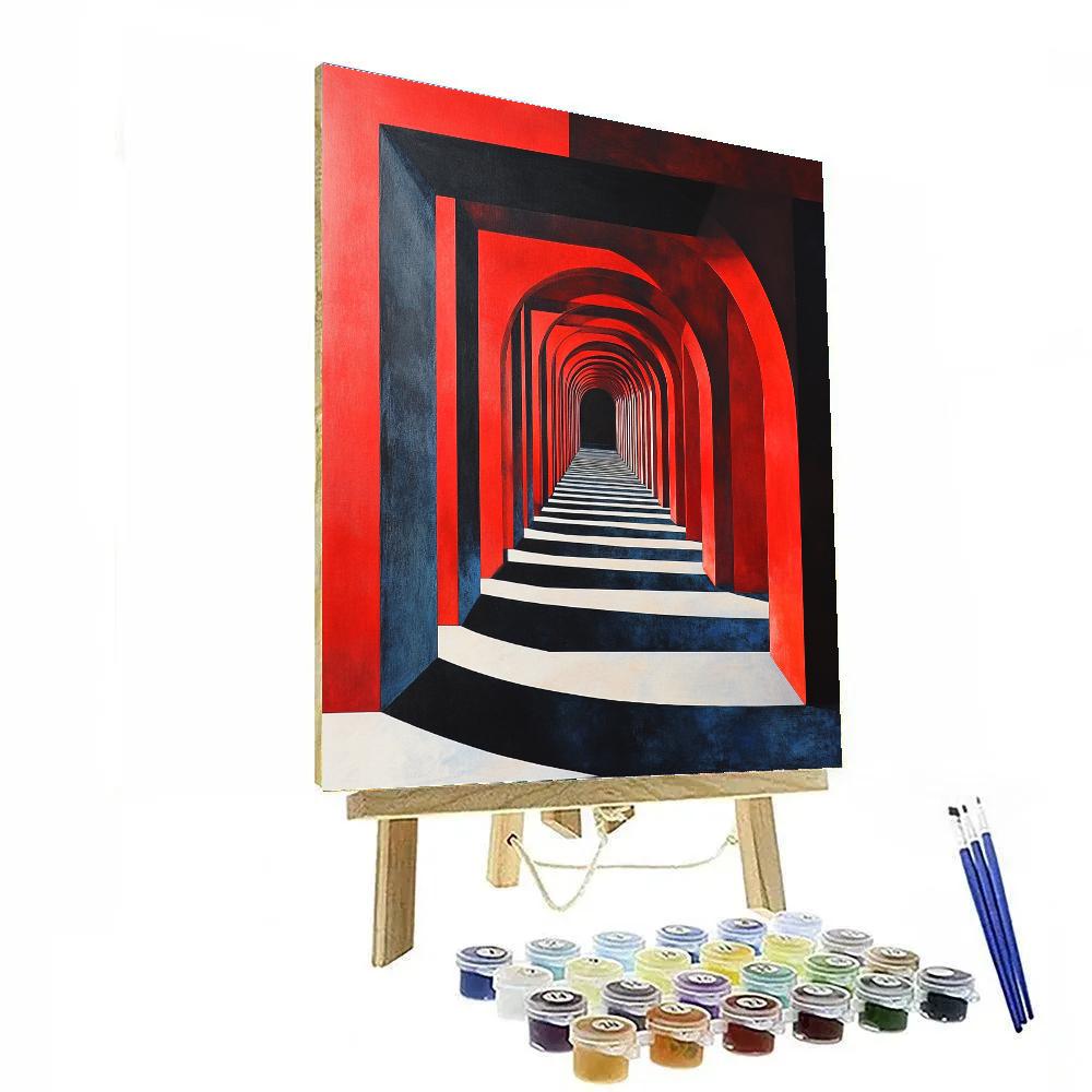 Kazimir Malevich Inspired Time Dilation Field painting number kit