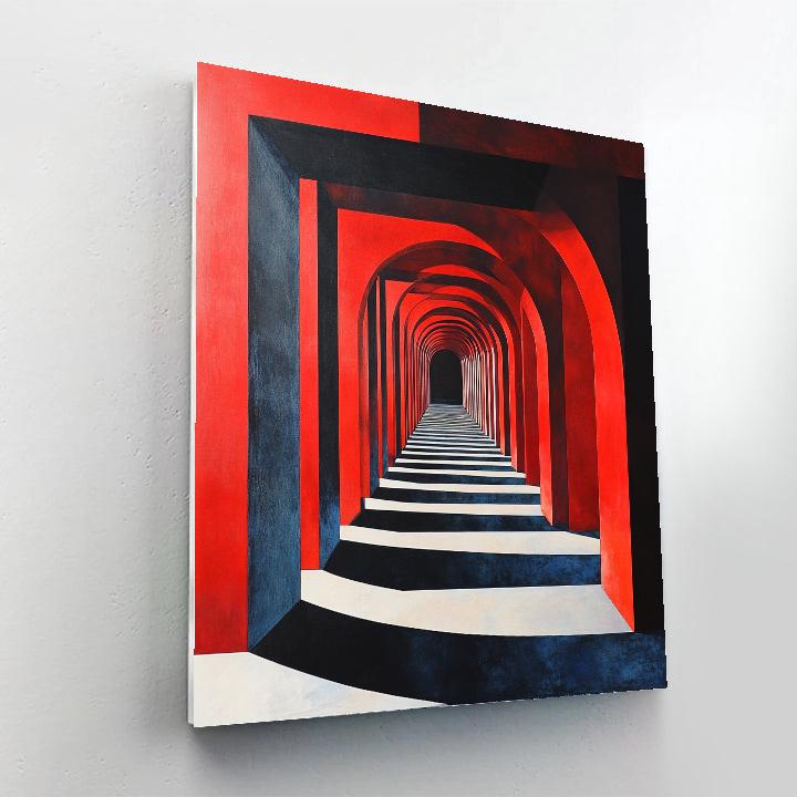 Kazimir Malevich Inspired Time Dilation Field painting number kit