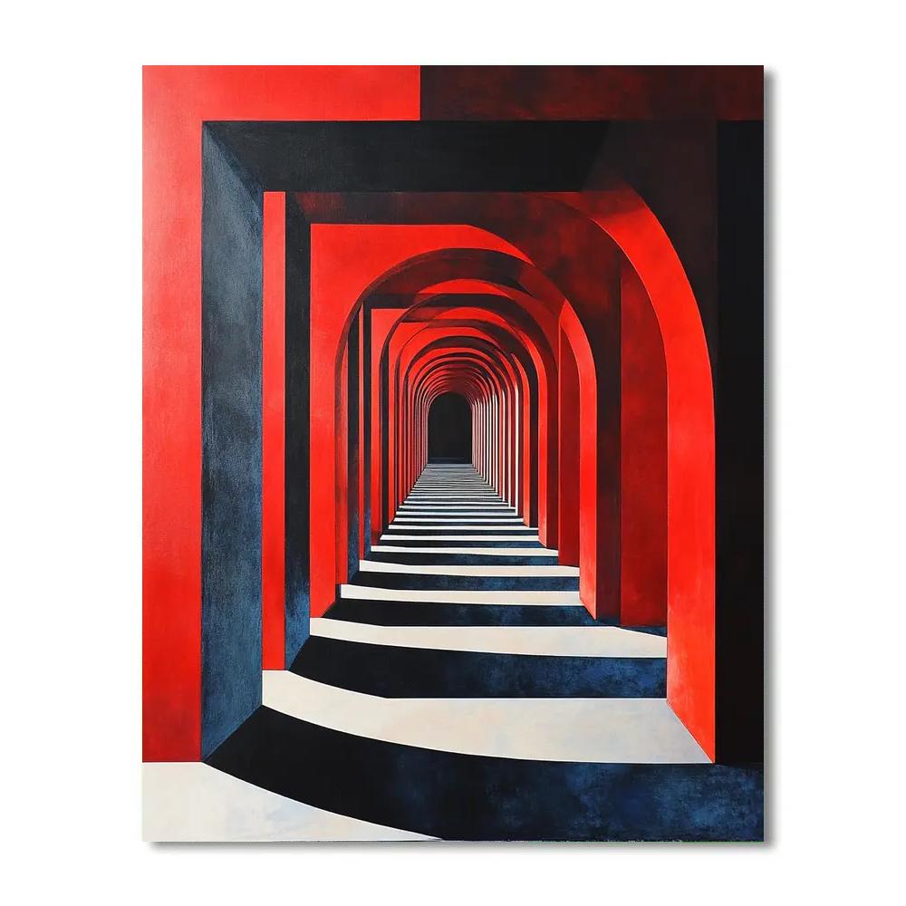 Kazimir Malevich Inspired Time Dilation Field painting number kit