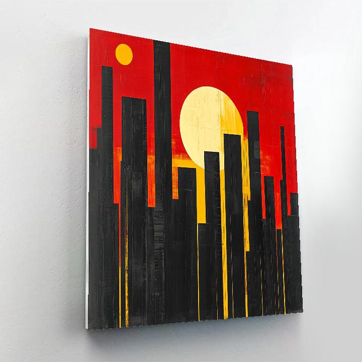 Kazimir Malevich Inspired Urban Void DIY paint by numbers