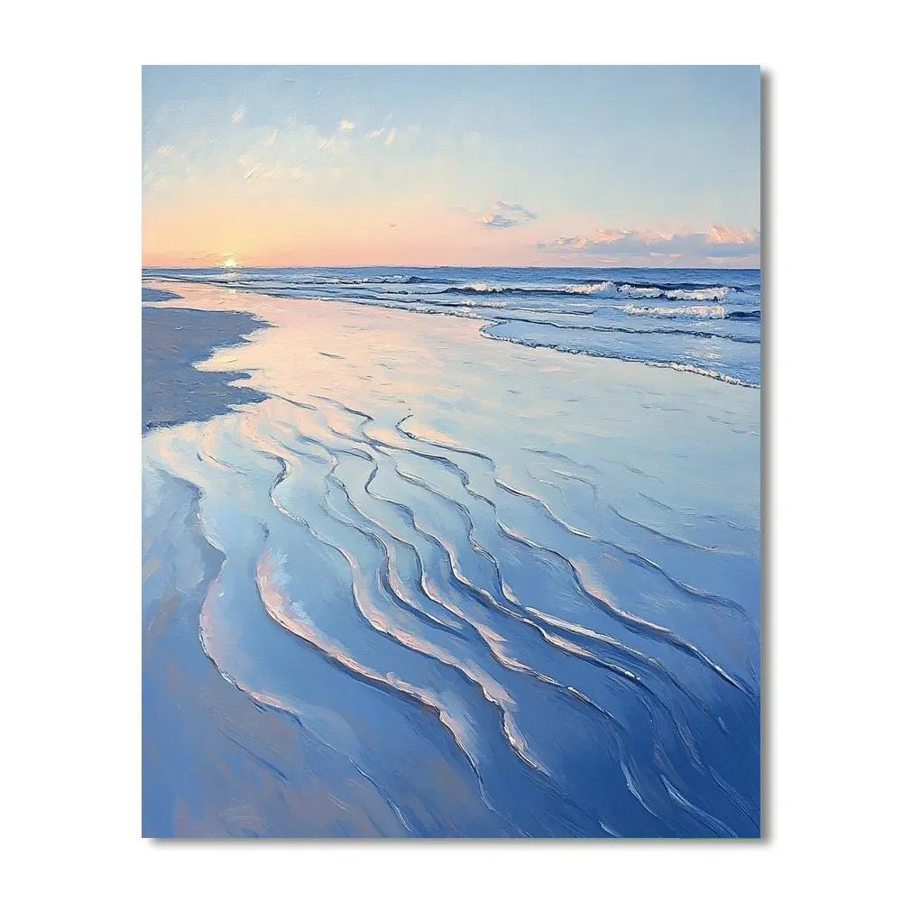 Edgar Degas Inspired Twilight Tide Patterns paint by color