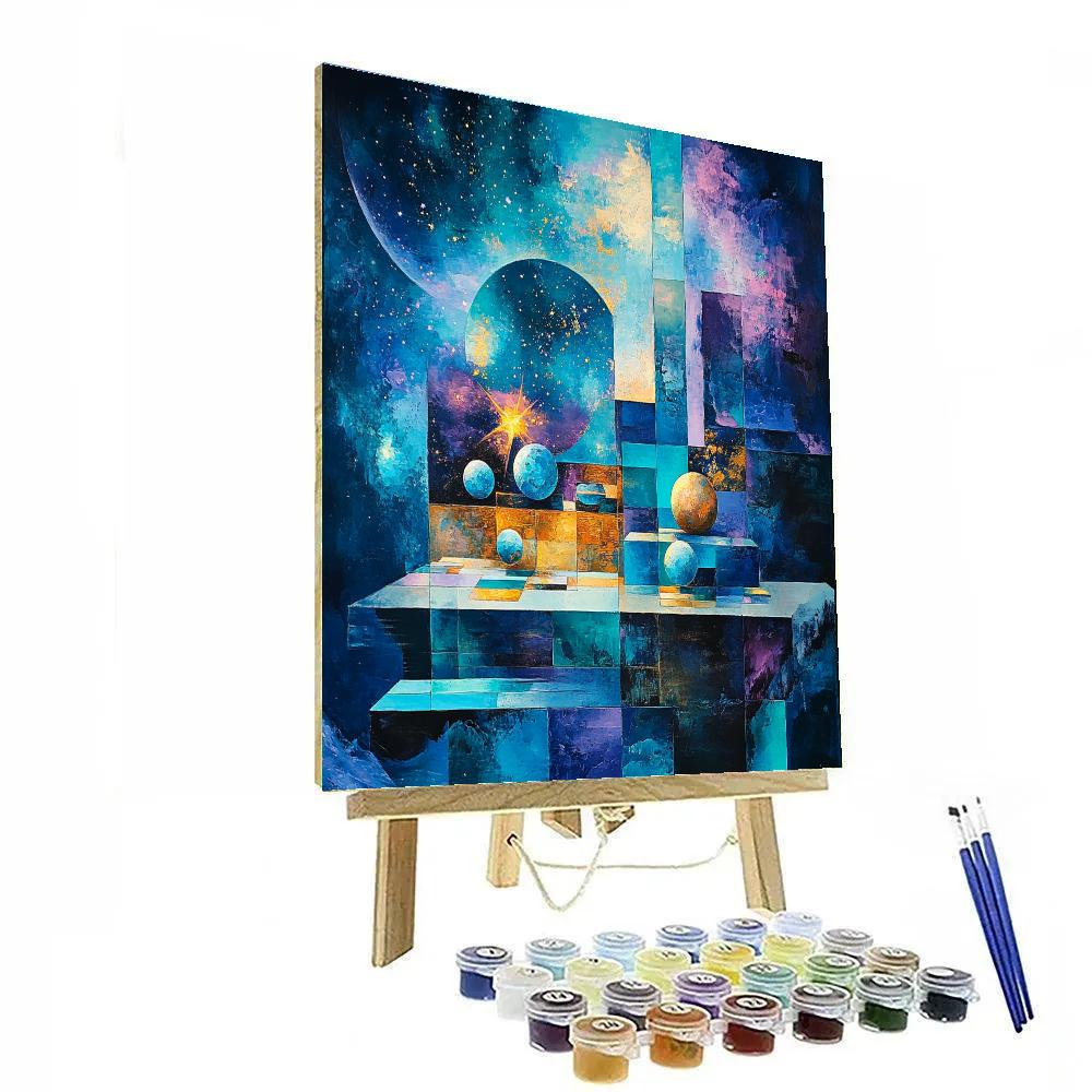 Paul Cezanne Inspired Cosmic Still Life DIY paint by numbers