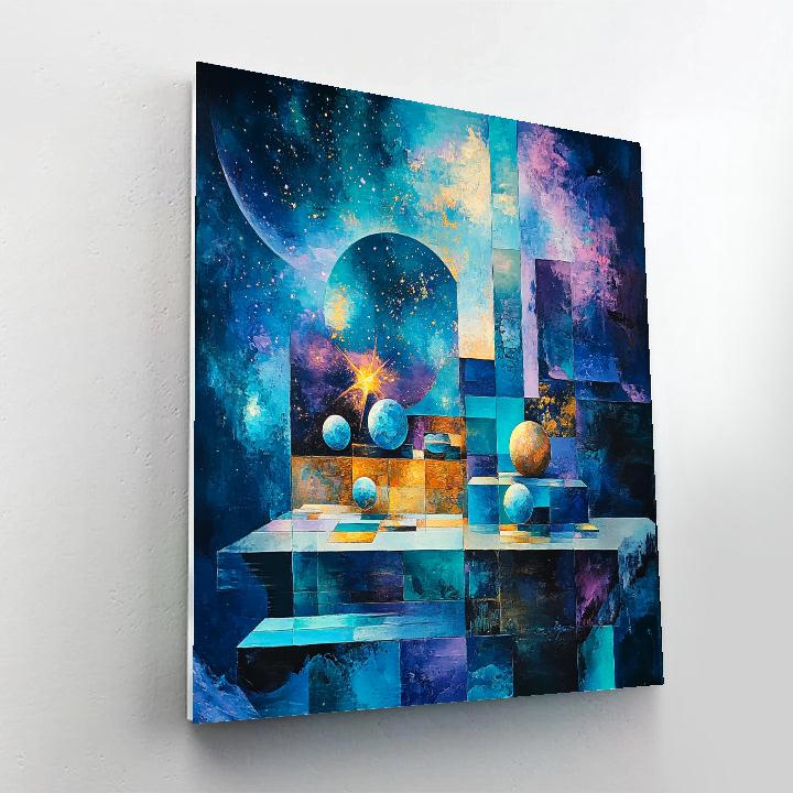 Paul Cezanne Inspired Cosmic Still Life DIY paint by numbers