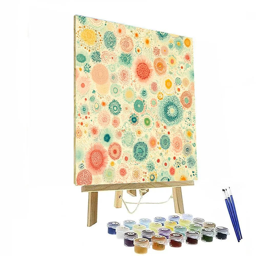 Georges Seurat Inspired Floral Microcosm Painting by numbers kit