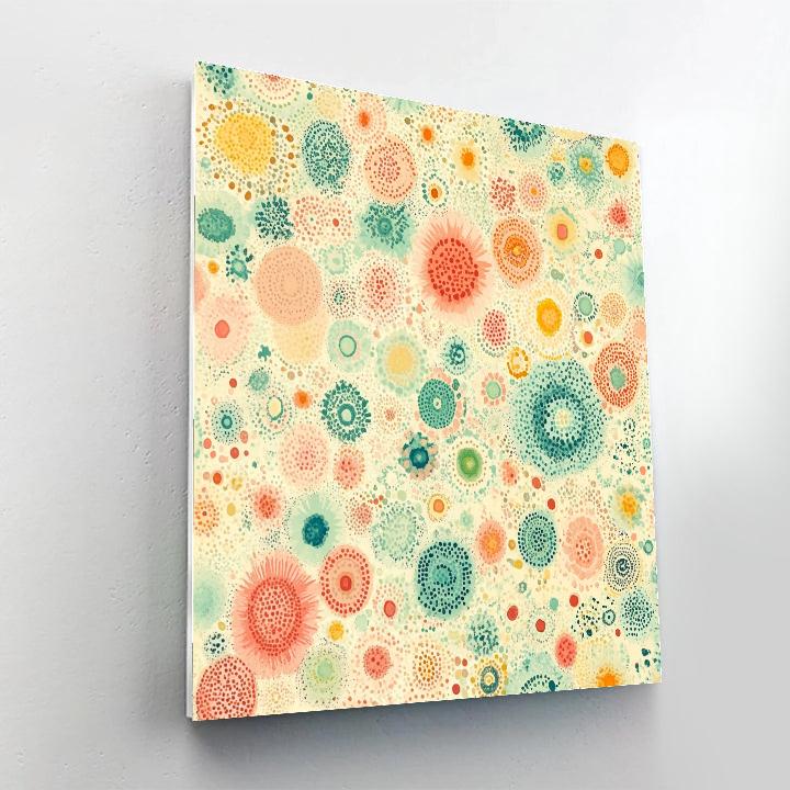 Georges Seurat Inspired Floral Microcosm Painting by numbers kit