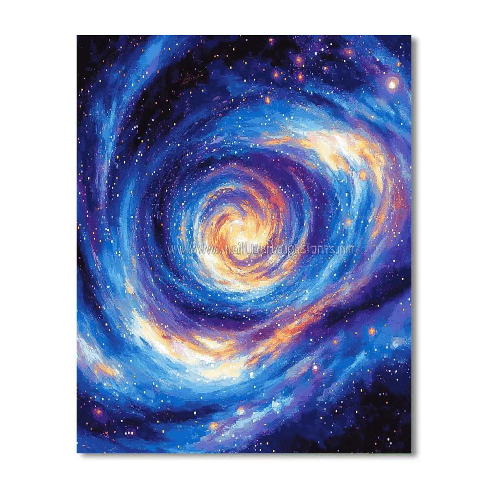 Georges Seurat Inspired Celestial Symphony paint by numbers