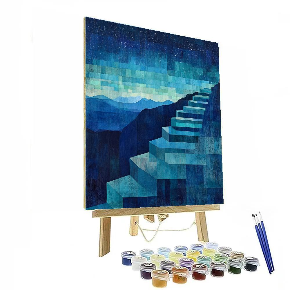 Paul Cézanne Inspired Celestial Planes Of Aurora Painting by numbers kit