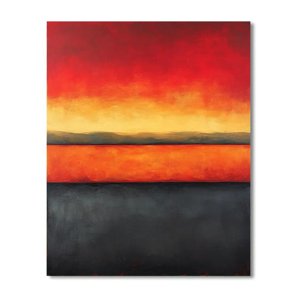 Mark Rothko Inspired Dusk Memory Painting by numbers kit