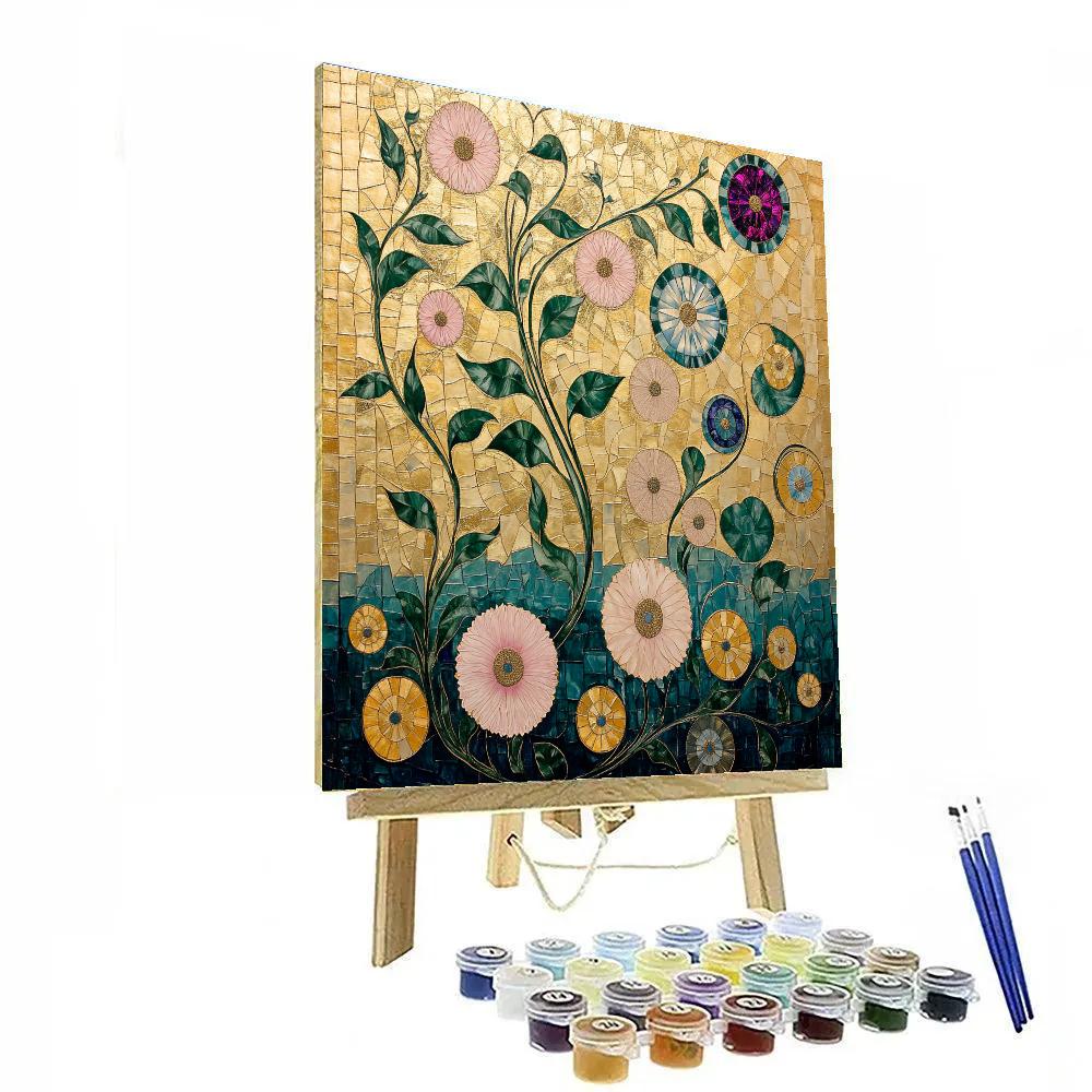 Gustav Klimt Inspired Celestial Garden Paint by numbers kits