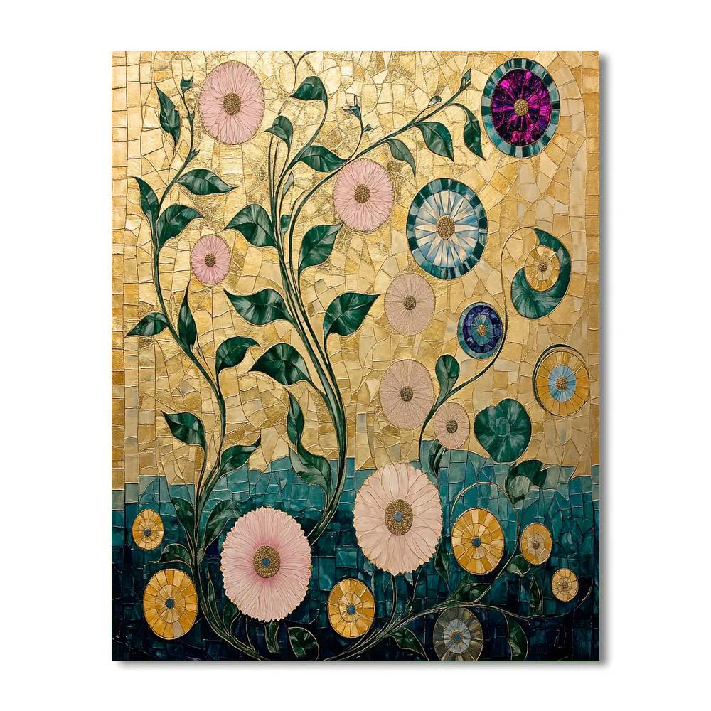 Gustav Klimt Inspired Celestial Garden Paint by numbers kits