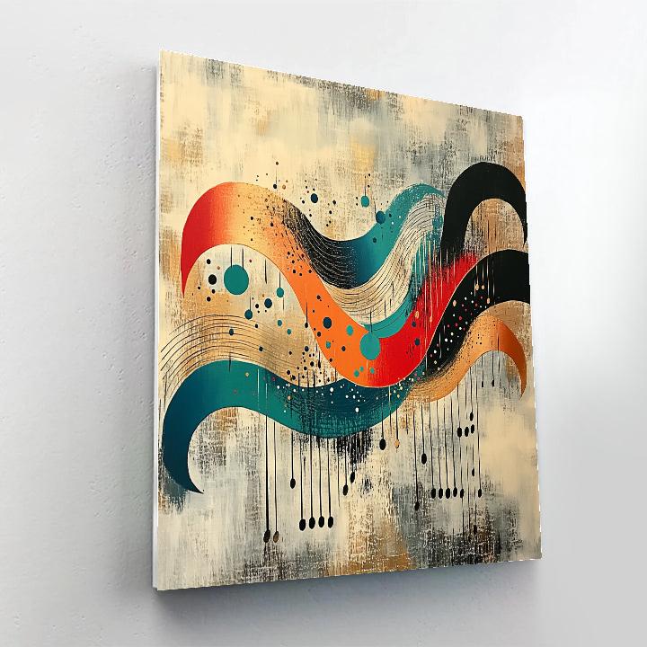 Joan Miró Inspired Melodic Ochres Paint by numbers kits