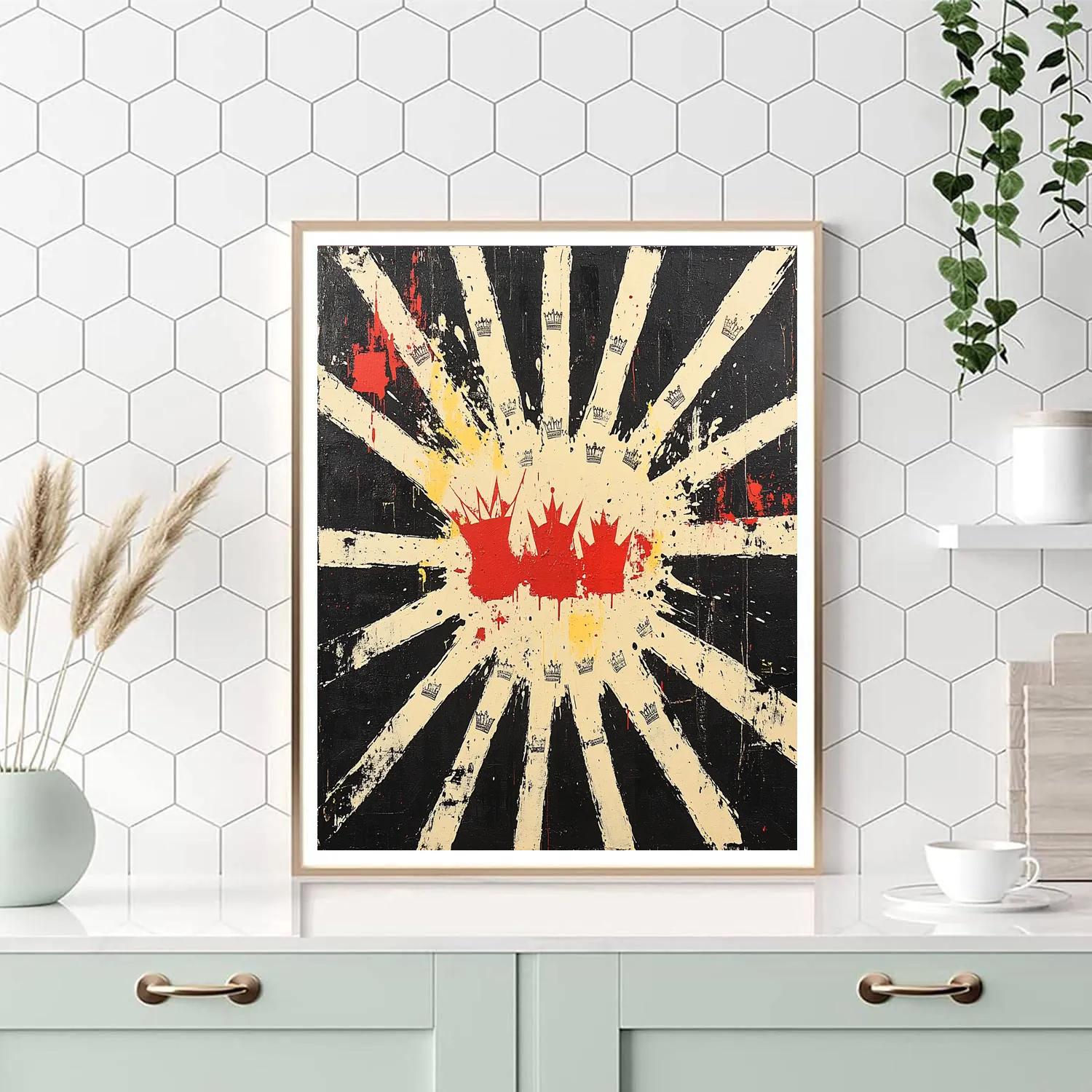 Jean-Michel Basquiat Inspired Fractured Anthem paint by number