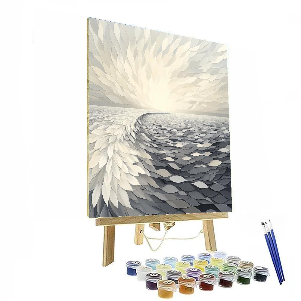 M.C. Escher Inspired Ocean Of Tessellations Number painting