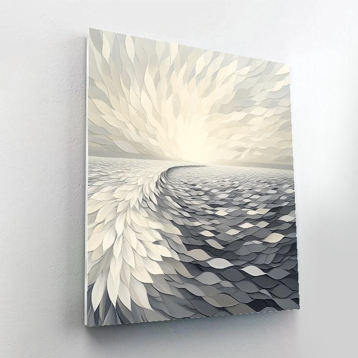 M.C. Escher Inspired Ocean Of Tessellations Number painting