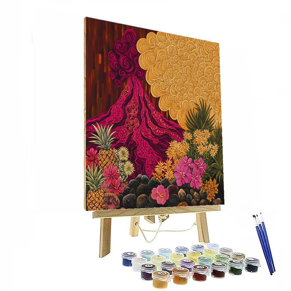 Frida Kahlo Inspired Echoes Of The Volcano Paint by numbers kits
