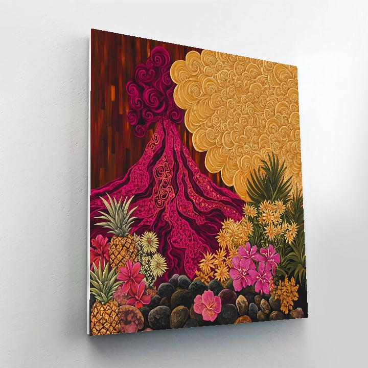 Frida Kahlo Inspired Echoes Of The Volcano Paint by numbers kits