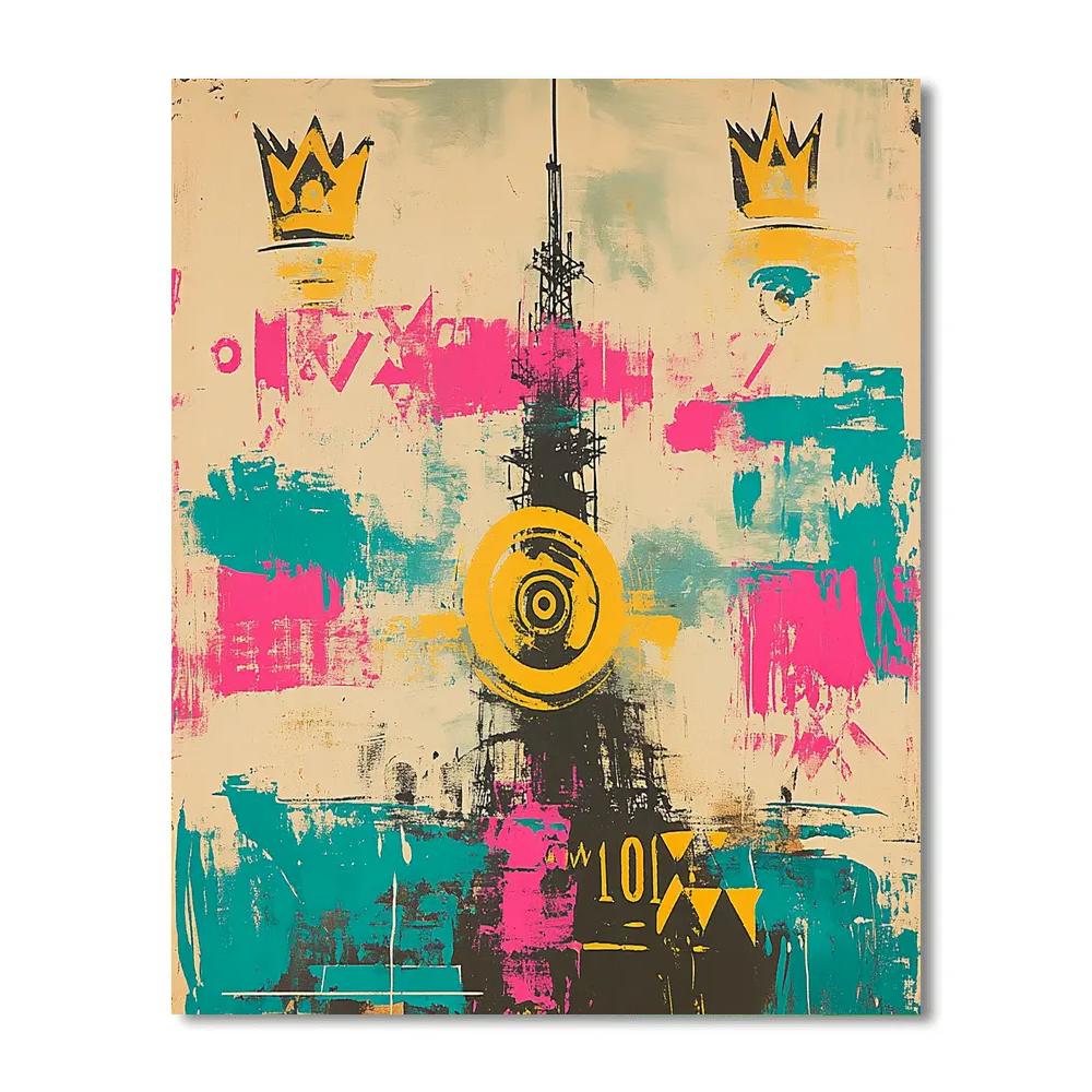 Jean-Michel Basquiat Inspired Signal From The Void Painting by numbers kit