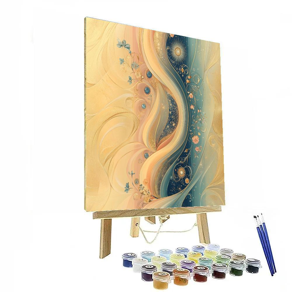 Alphonse Mucha Inspired Aurora Of Time paint by number