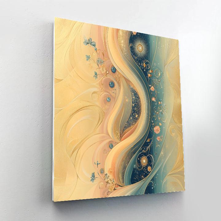 Alphonse Mucha Inspired Aurora Of Time paint by number