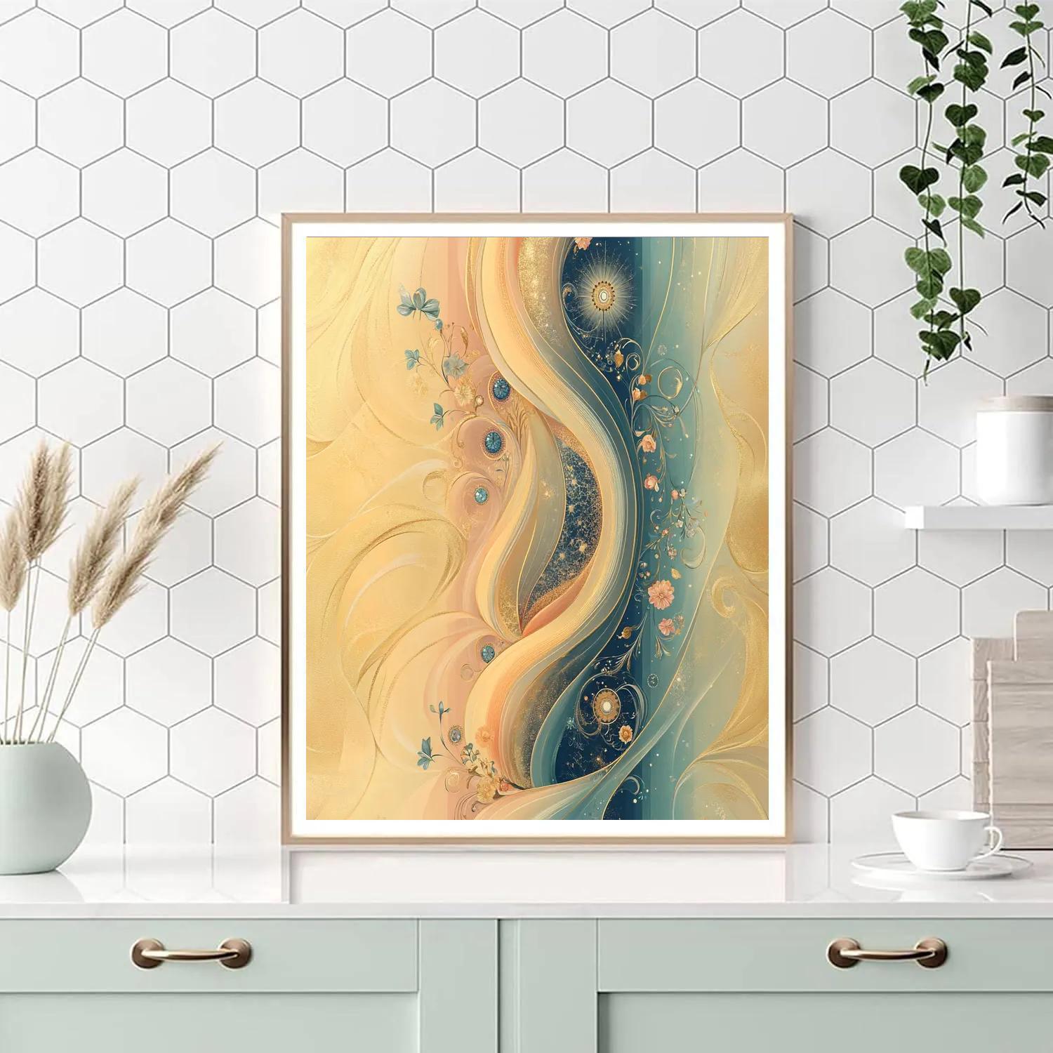 Alphonse Mucha Inspired Aurora Of Time paint by number