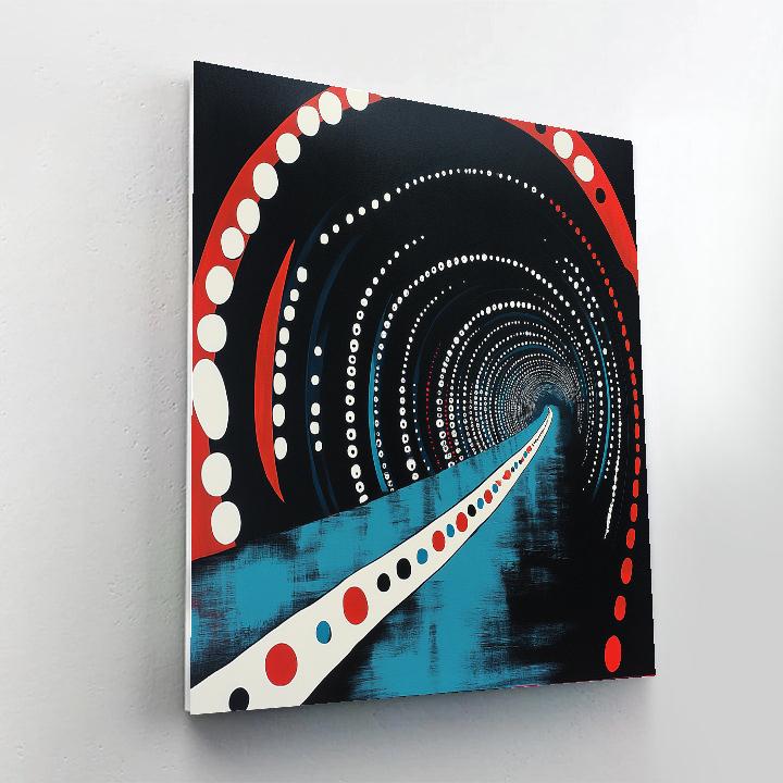 Yayoi Kusama Inspired Circuit Of Mirrors Numbered painting kits