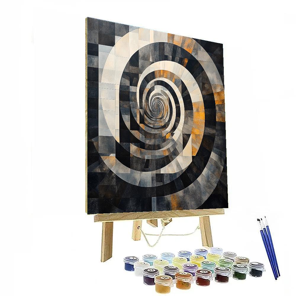 M.C. Escher Inspired Clockwork Infinity paint by color