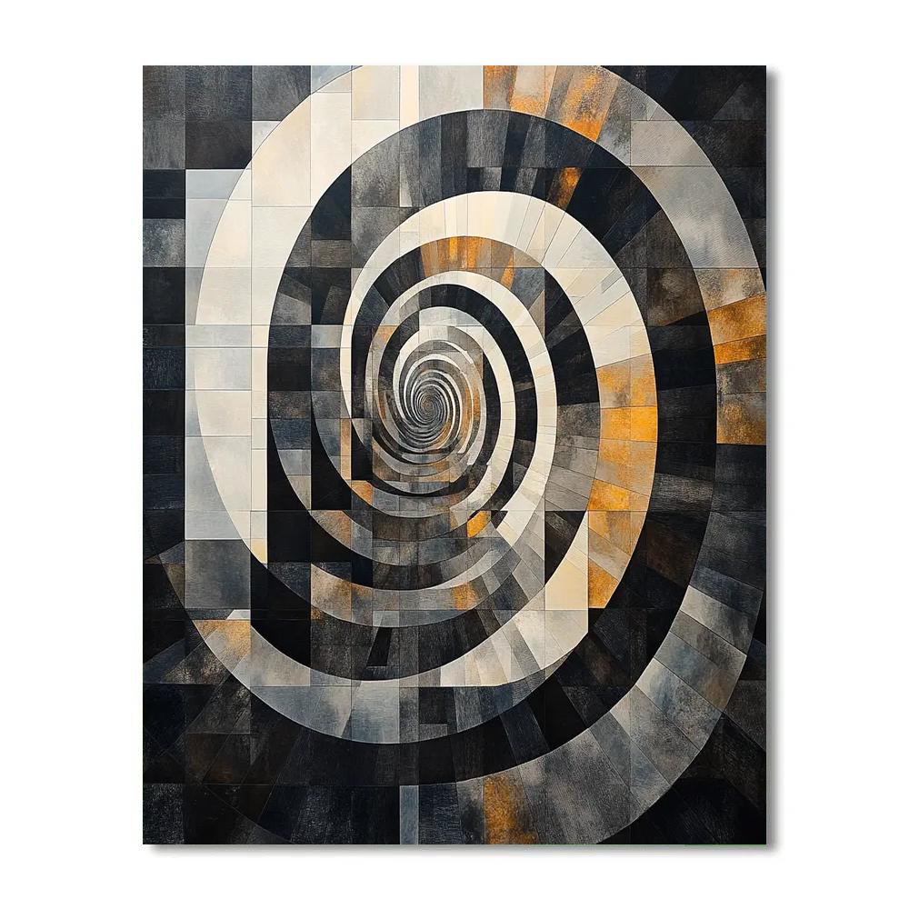 M.C. Escher Inspired Clockwork Infinity paint by color