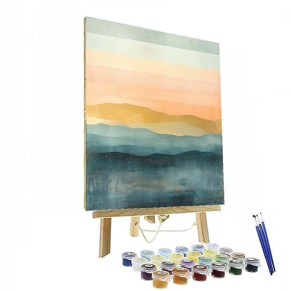 Paul Klee Inspired Echoes Of Dawn paint by number