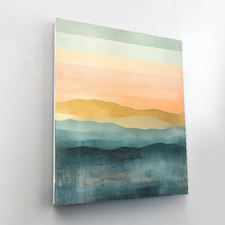 Paul Klee Inspired Echoes Of Dawn paint by number