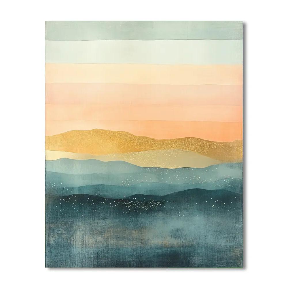 Paul Klee Inspired Echoes Of Dawn paint by number