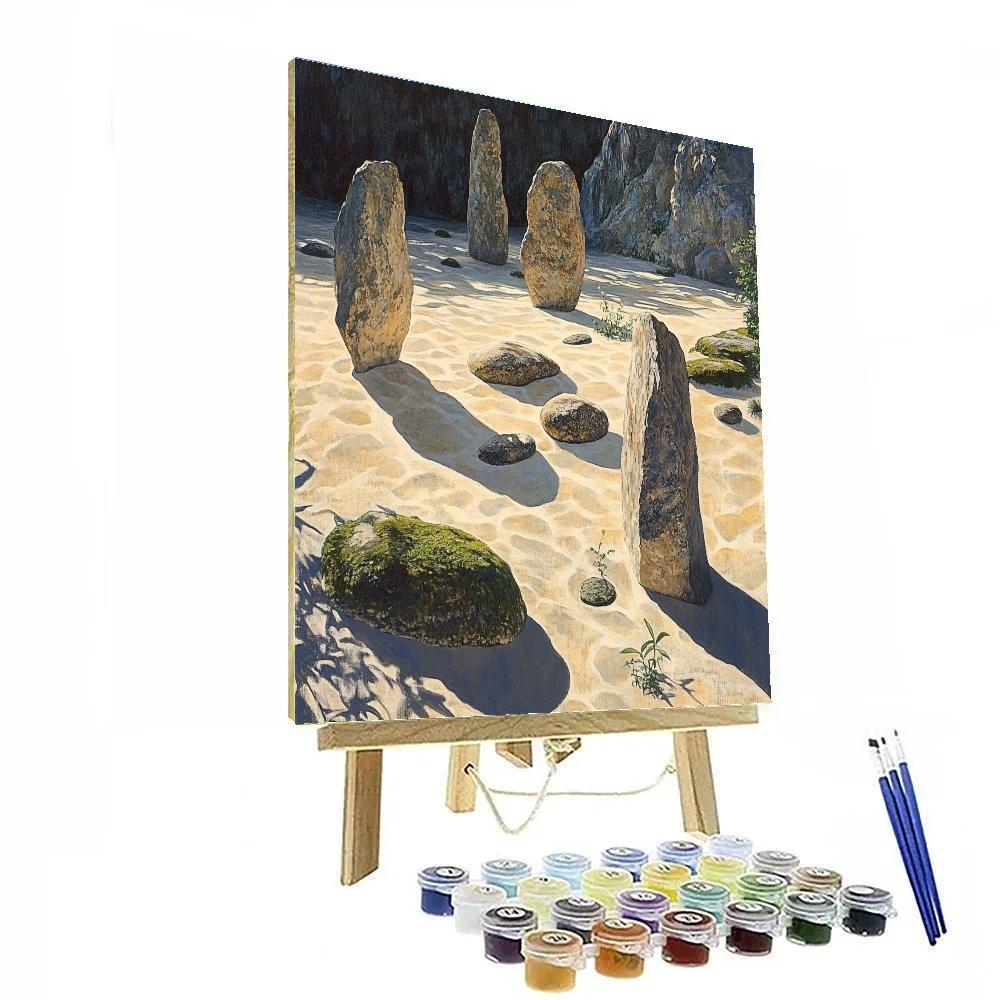 Michelangelo Inspired Stone Garden painting number kit