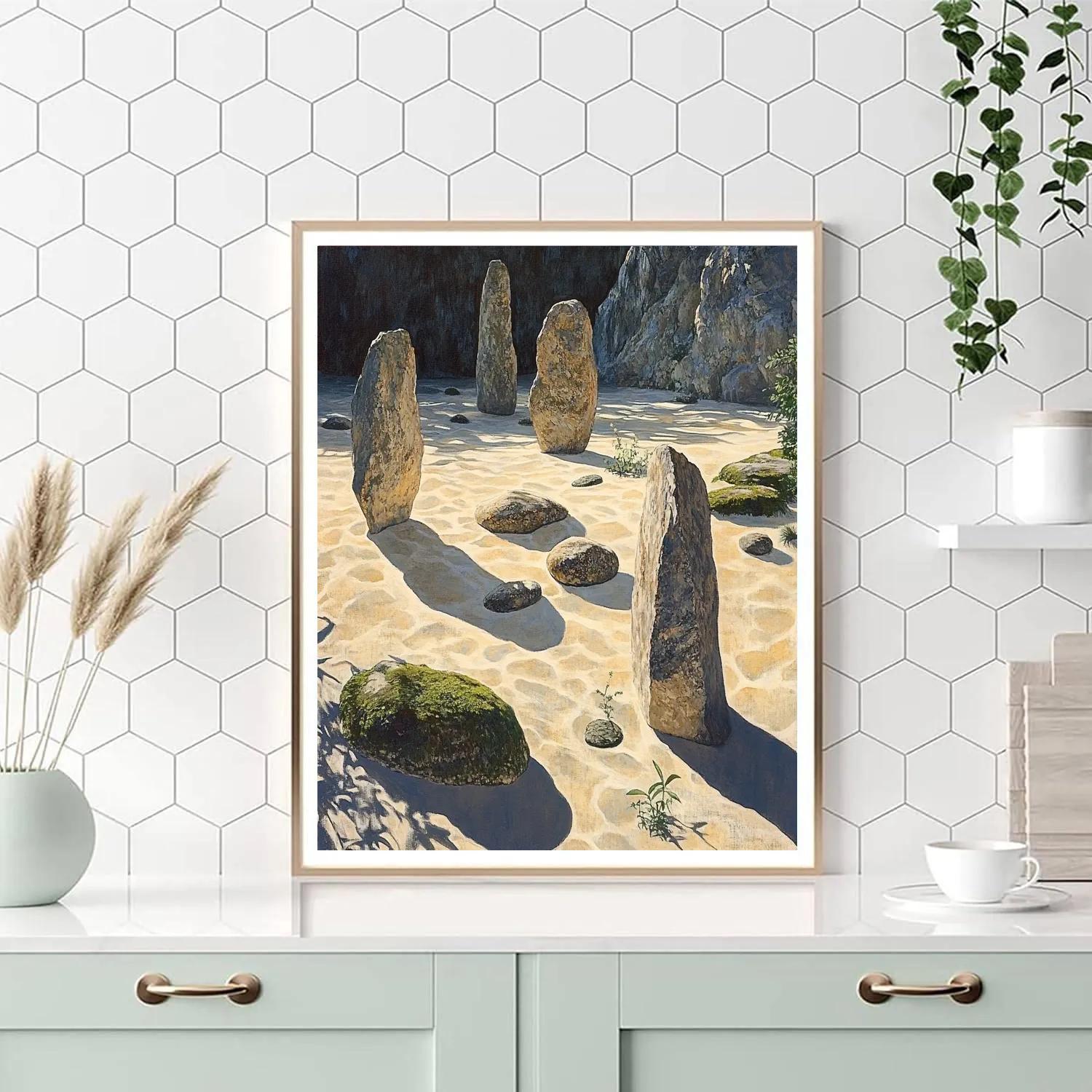 Michelangelo Inspired Stone Garden painting number kit