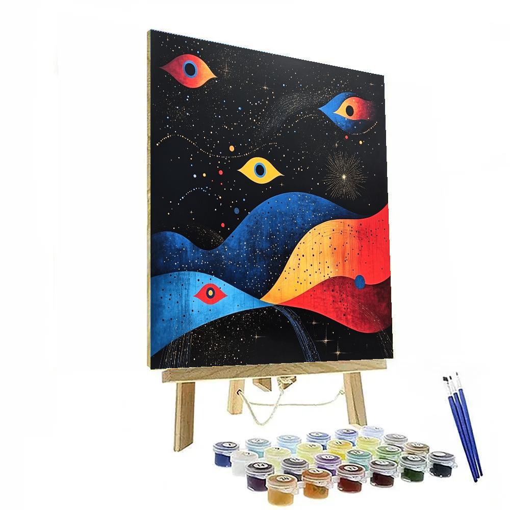 Joan Miró Inspired Celestial Harmony paint by number