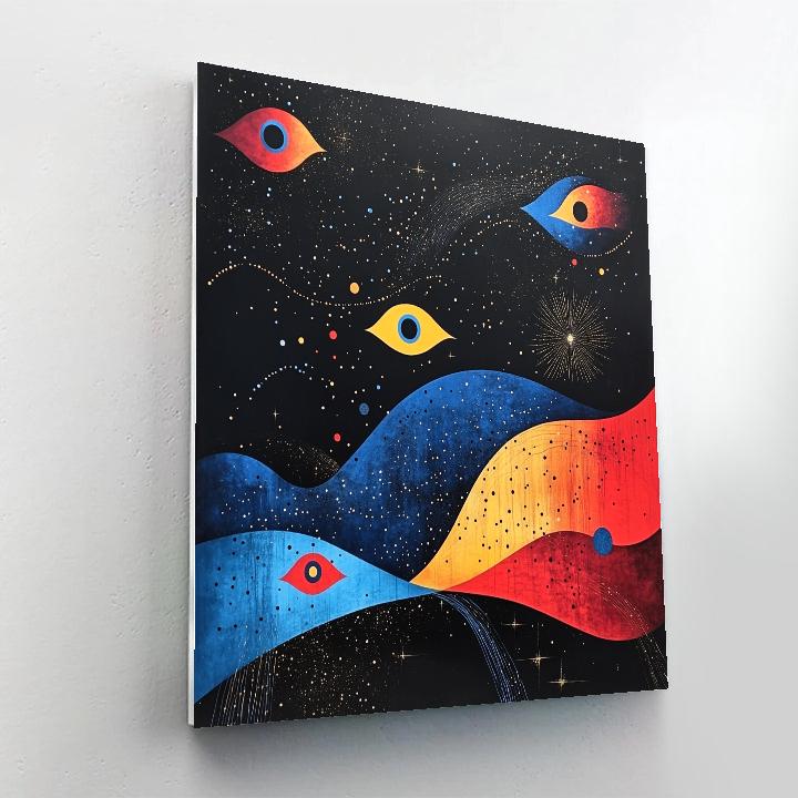 Joan Miró Inspired Celestial Harmony paint by number