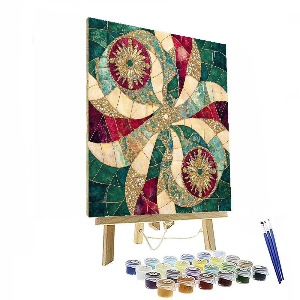 Gustav Klimt Inspired Symphony Of Patterns Painting by numbers kit
