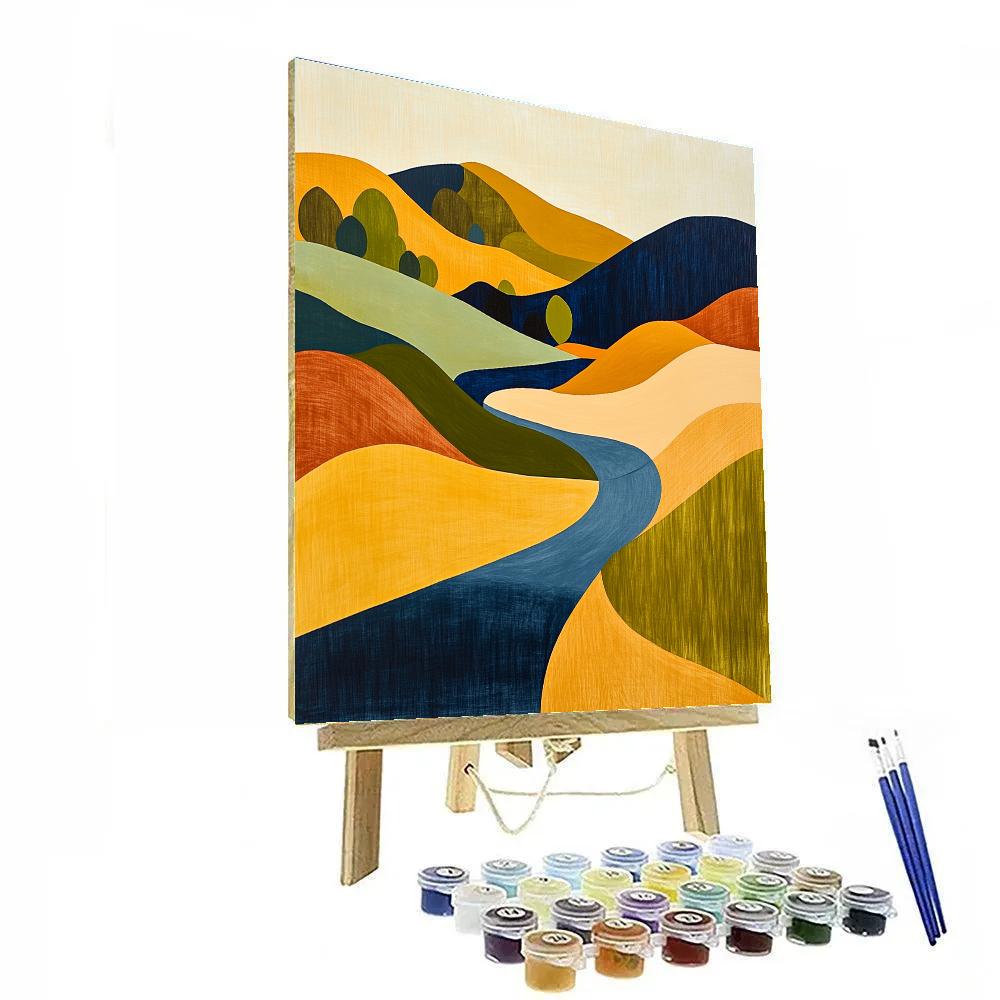 Paul Klee Inspired Rhythmic Landscapes Paint by numbers art