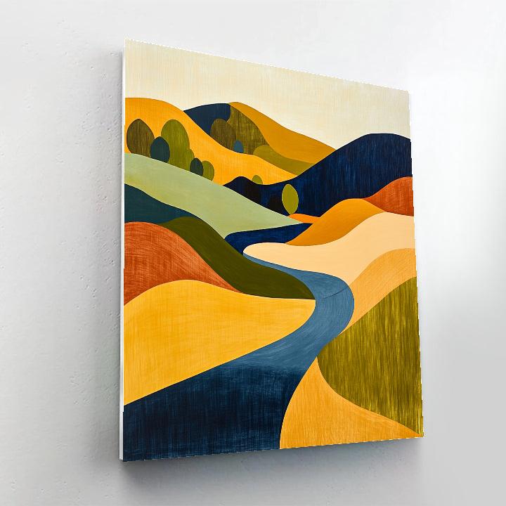 Paul Klee Inspired Rhythmic Landscapes Paint by numbers art