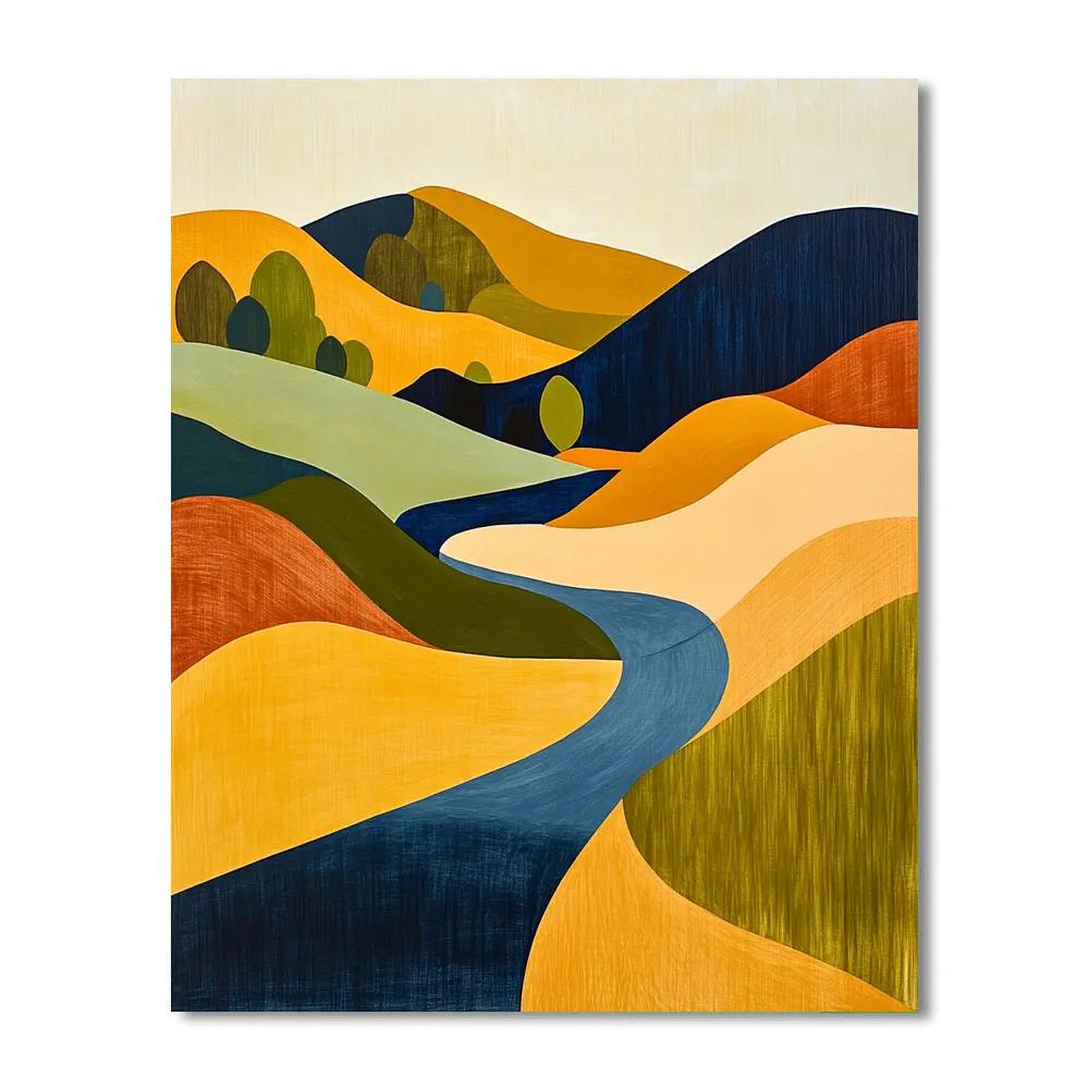 Paul Klee Inspired Rhythmic Landscapes Paint by numbers art