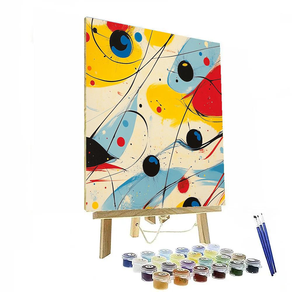 Joan Miró Inspired Rhythms Of Imagination paint by color