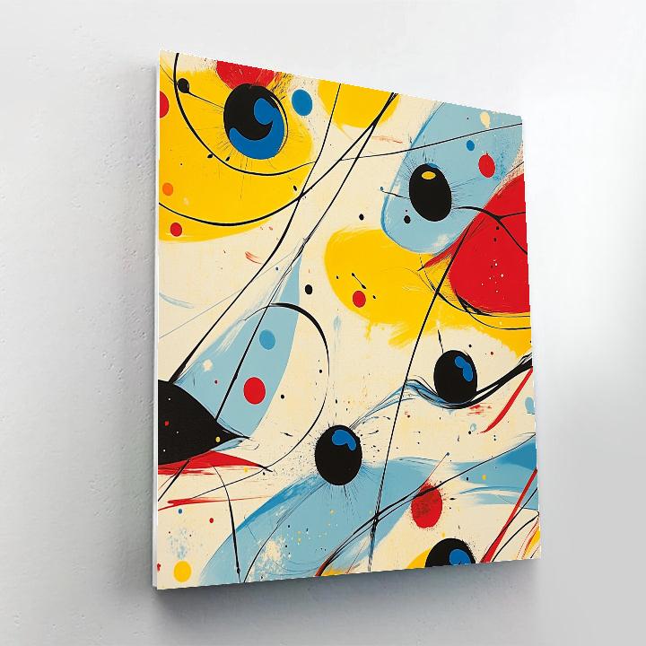 Joan Miró Inspired Rhythms Of Imagination paint by color
