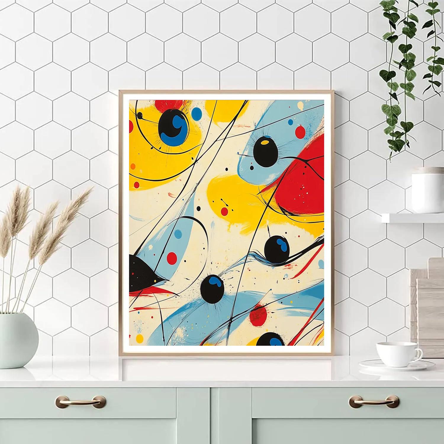 Joan Miró Inspired Rhythms Of Imagination paint by color
