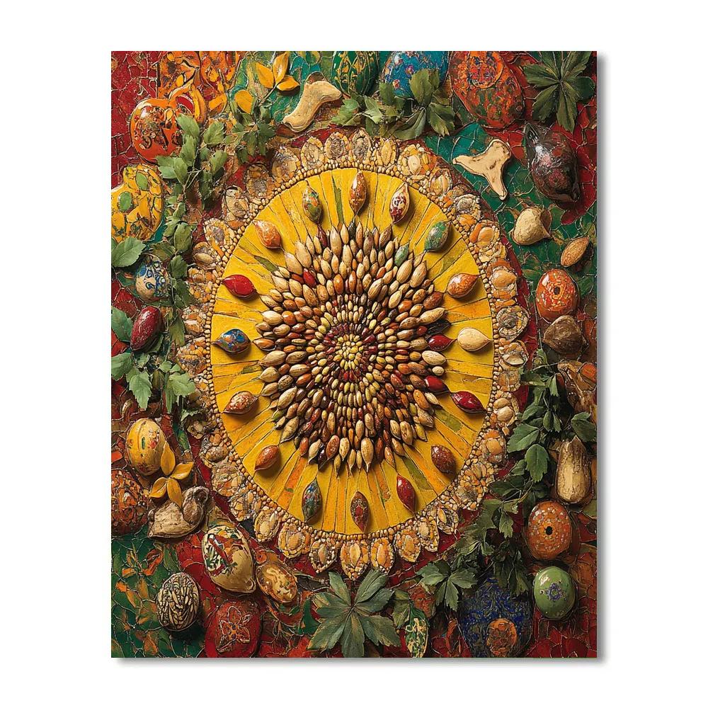 Frida Kahlo Inspired Altar Of Seeds Paint by numbers art