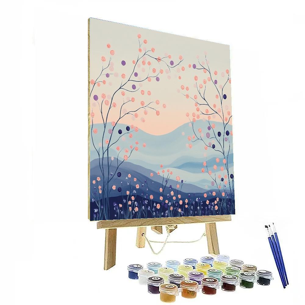 Hiroshige Inspired Celestial Plum Breeze DIY paint by numbers