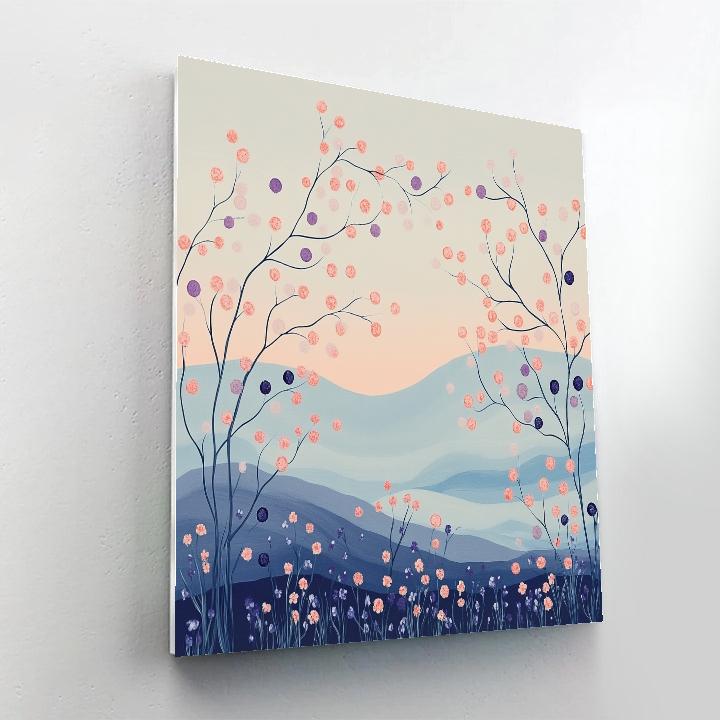 Hiroshige Inspired Celestial Plum Breeze DIY paint by numbers
