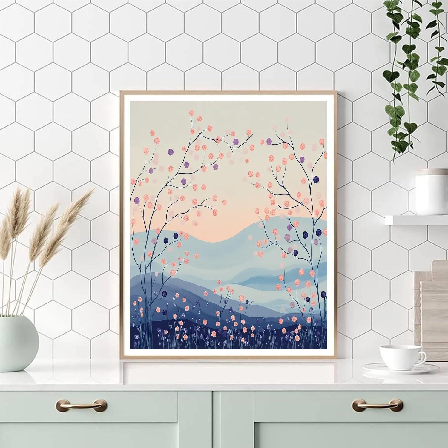 Hiroshige Inspired Celestial Plum Breeze DIY paint by numbers