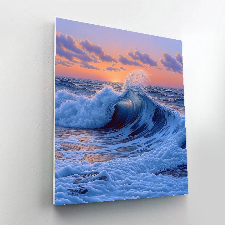 Michelangelo Inspired Dawn Over The Ocean Painting by numbers kit