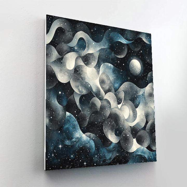 M.C. Escher Inspired Cosmic Tessellations painting number kit