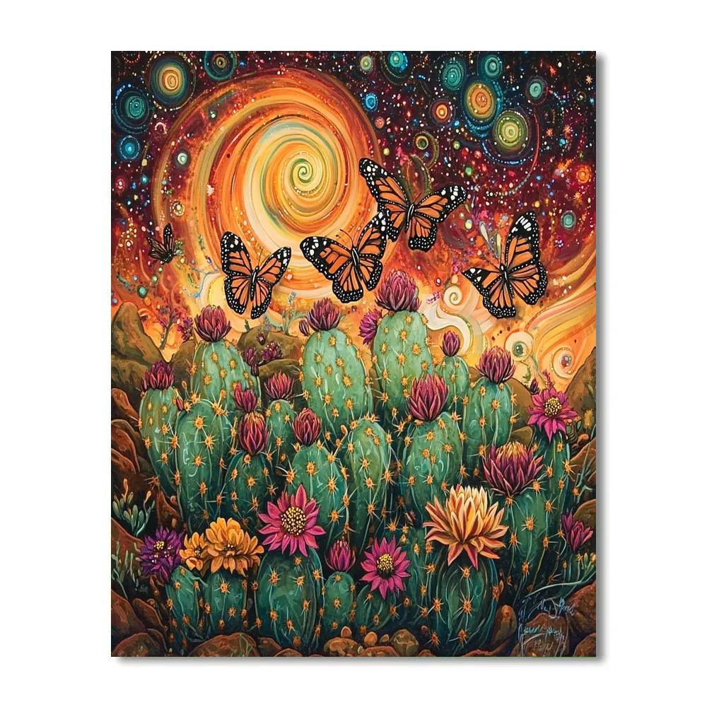 Frida Kahlo Inspired Symbolic Resilience Number painting