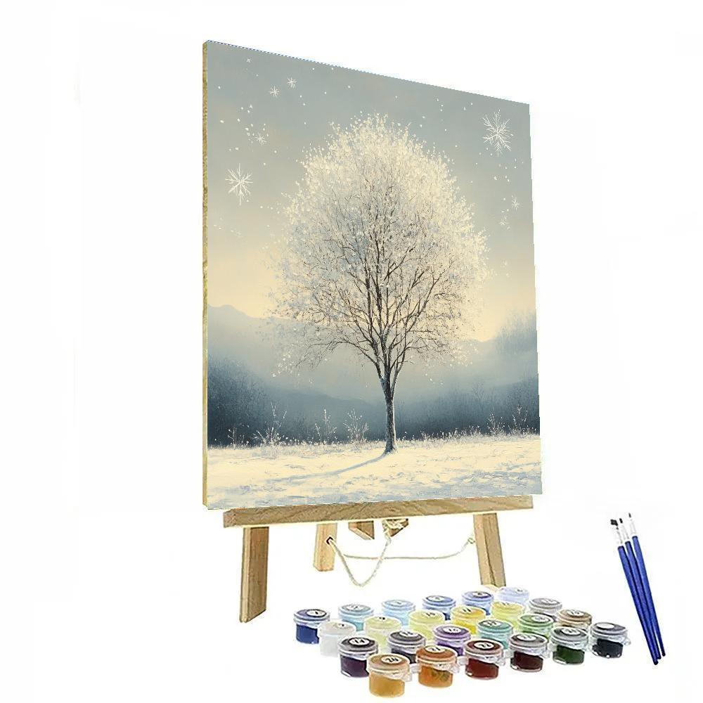 Michelangelo Inspired Frosted Tree Paint by numbers kits