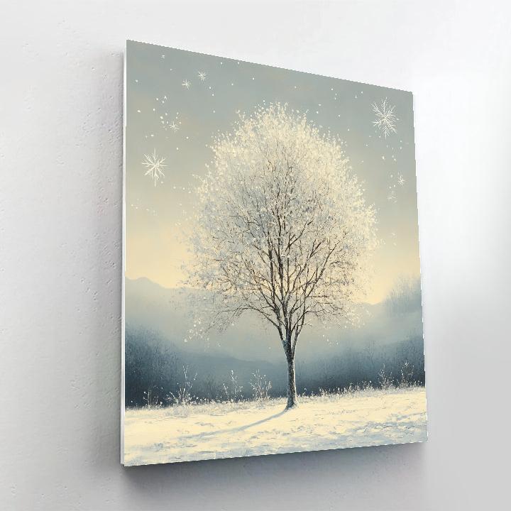 Michelangelo Inspired Frosted Tree Paint by numbers kits